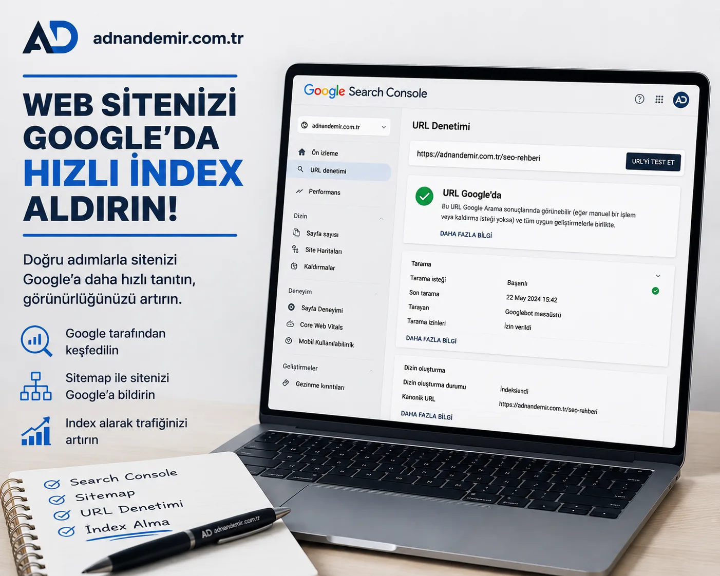 Web Sayfamı Yeni Kurdum, Nasıl Hızlı İndex Alırım? SEO Rehberi