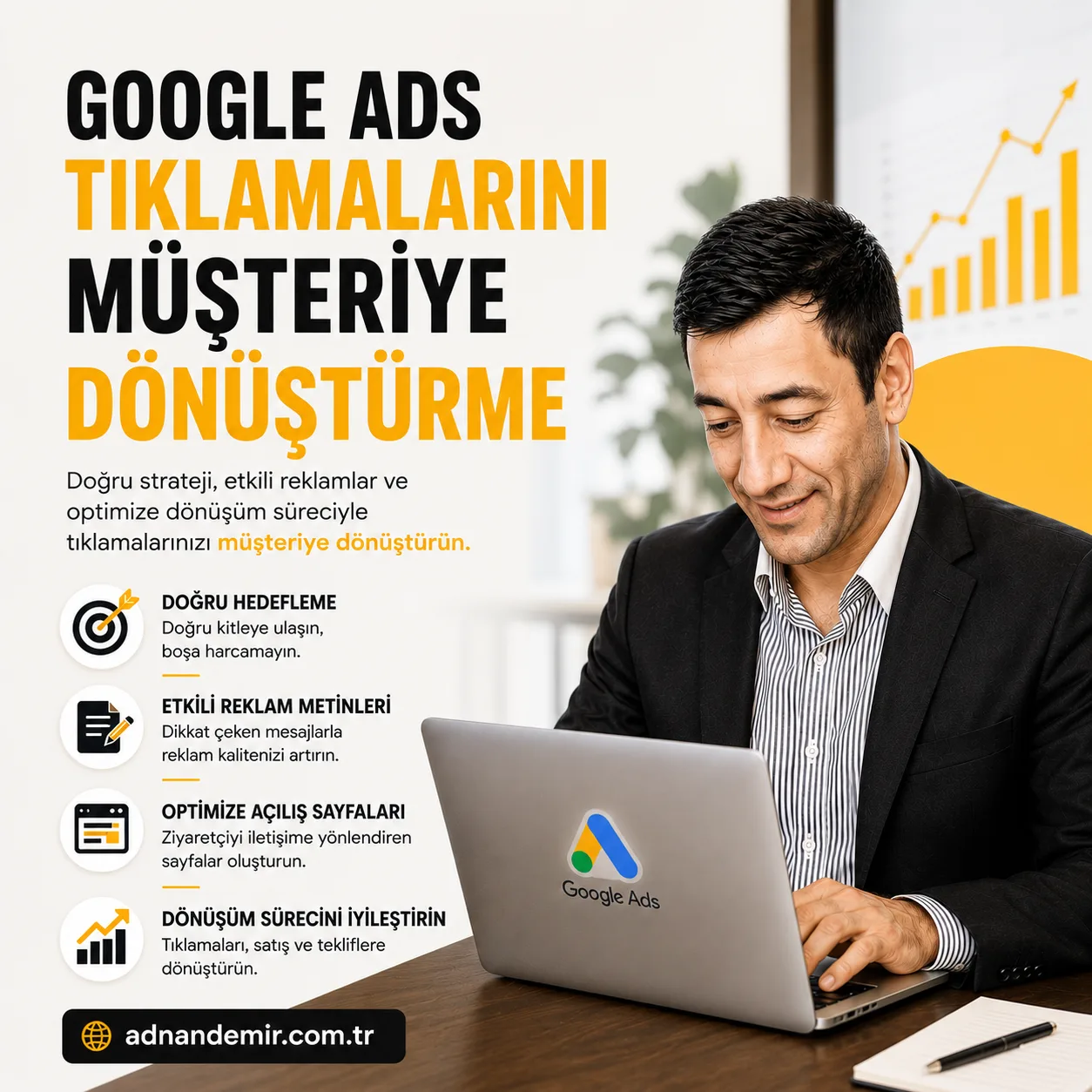 Google Ads Tıklamalarını Müşteriye Dönüştürme